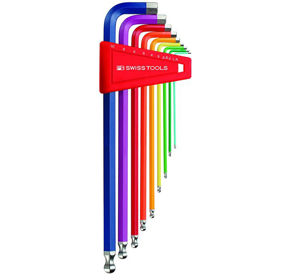 瑞士PB Swiss Tools  212.LH-10 RB   212.LH-5 RB   212.LH-6 RB 彩色球頭加長(zhǎng)內(nèi)六角